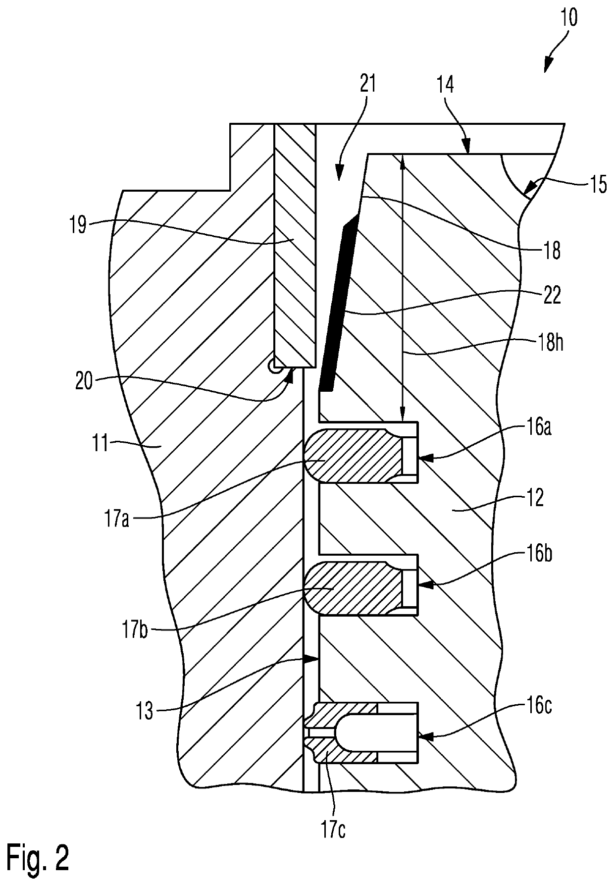 Piston and cylinder of an internal combustion engine and internal combustion engine