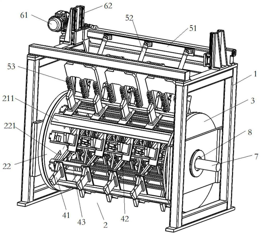 Winding-free heavy bag breaking machine