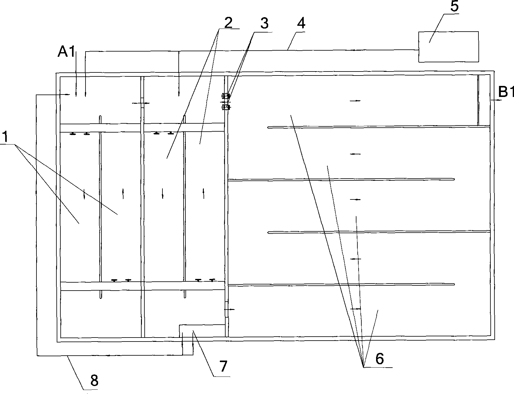 Improved UCT sewage disposal system and method for treating same