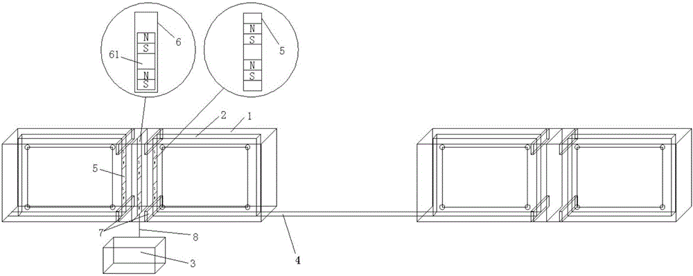 Side-hung type water-retaining wall