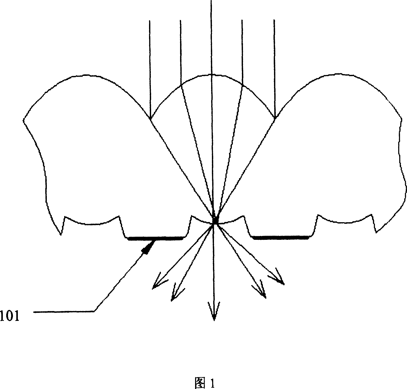 Cylindrical lens component and producing method, rear projection screen and rear-projection television