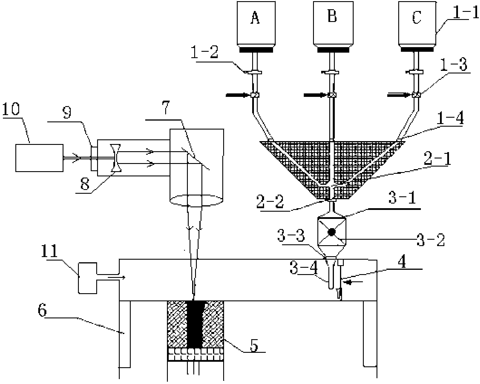 Powder spreading processing based functionally graded material preparation device and method