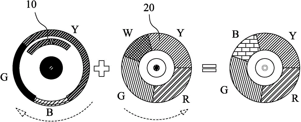 Dual-mode display device and method for projector