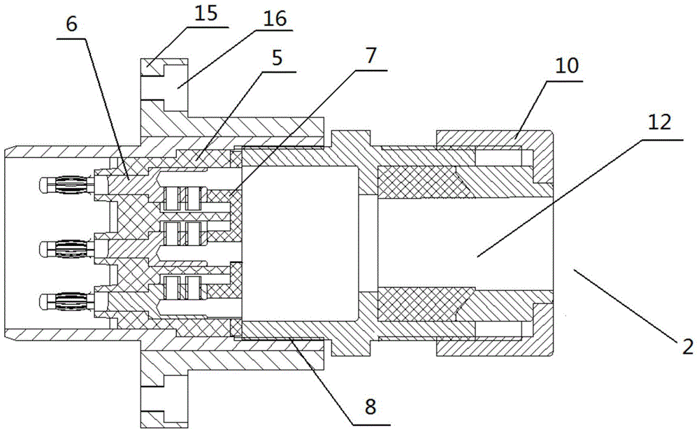 Multi-core mining explosive-proof cable connector