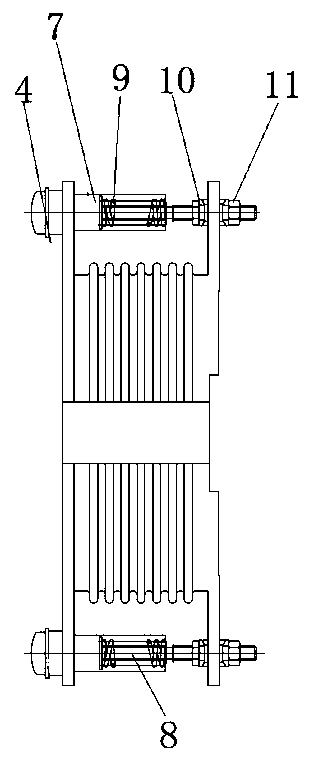 An elastic support unit for a wall casing assembly