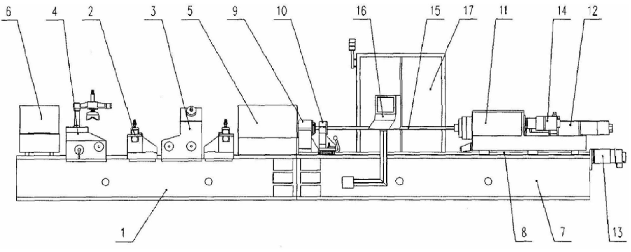 A CNC deep-hole broaching machine for artillery barrel rifling and variable-section grooves for retracting rods