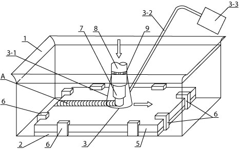 Hydrogen production method and device based on aluminum or magnesium underwater stir friction welding process