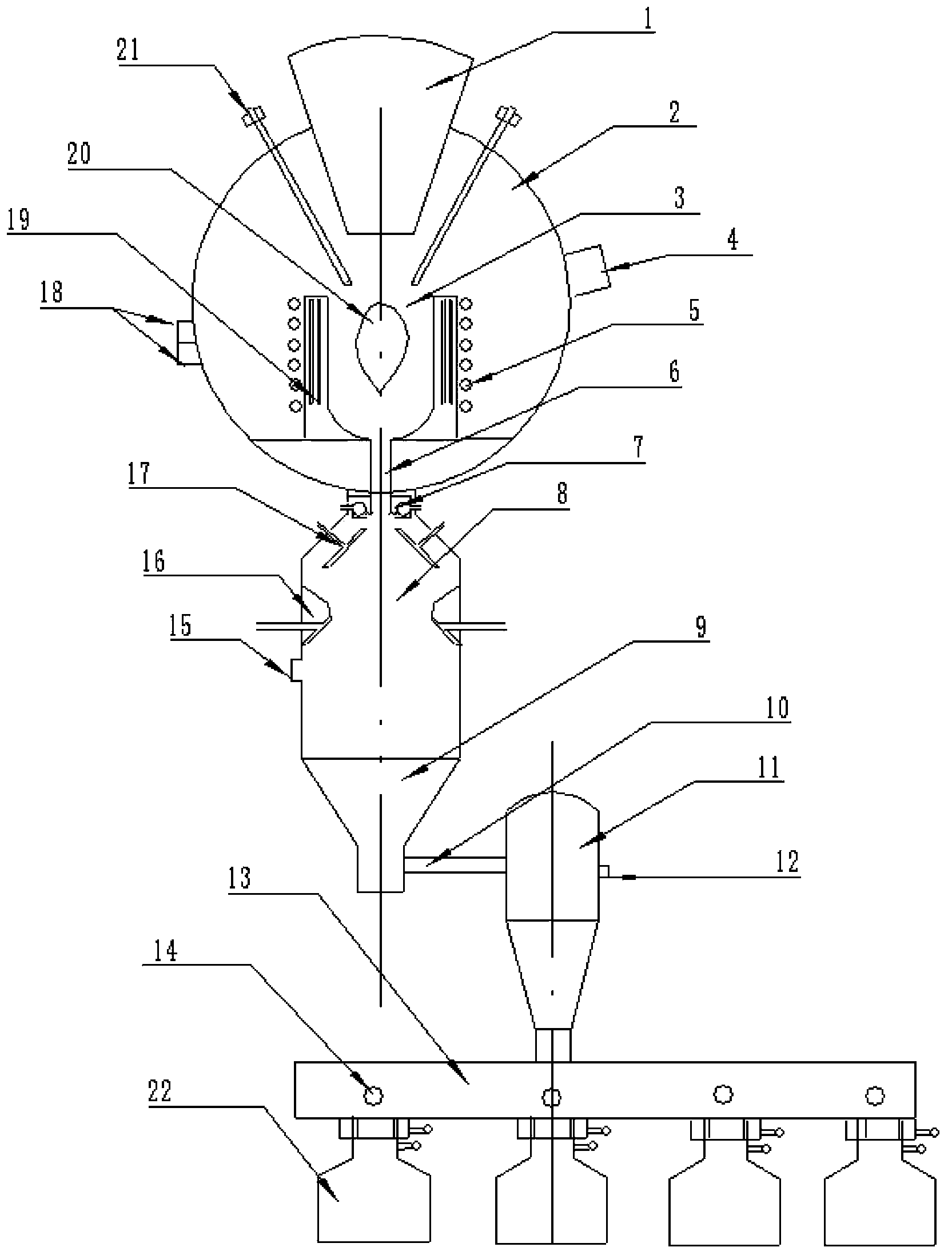 Ti-based powder preparing device and Ti-based powder preparing method