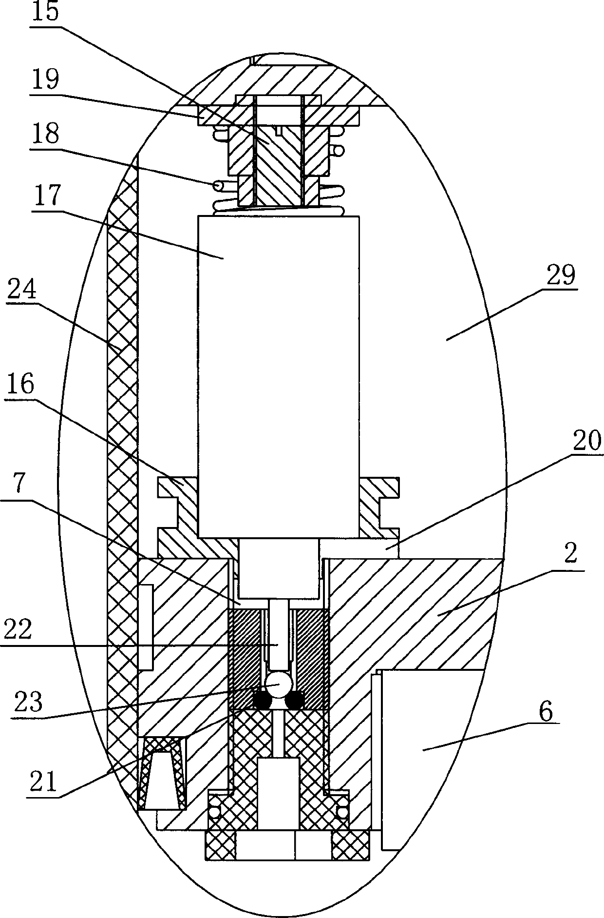 Electric hydraulic executing device