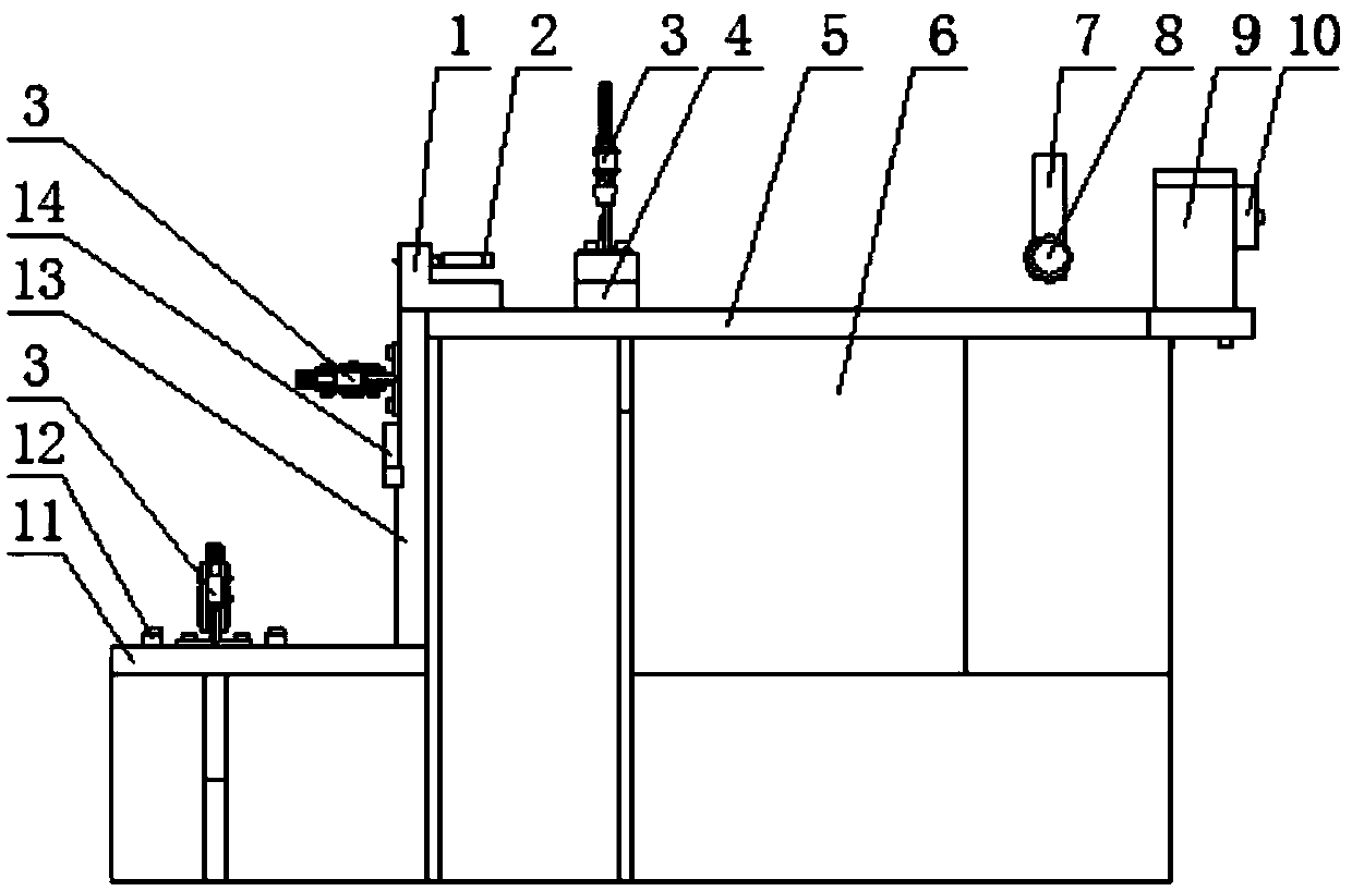 Equipment for positioning and mounting corner support