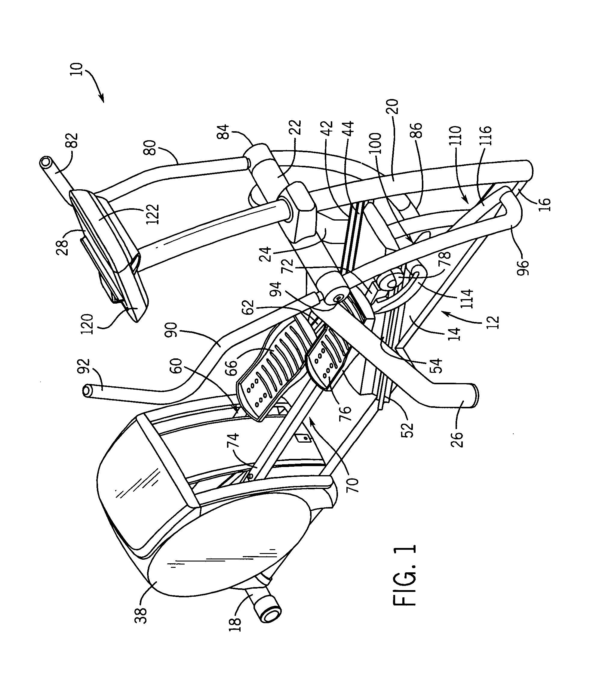 Flexible display assembly for fitness trainers