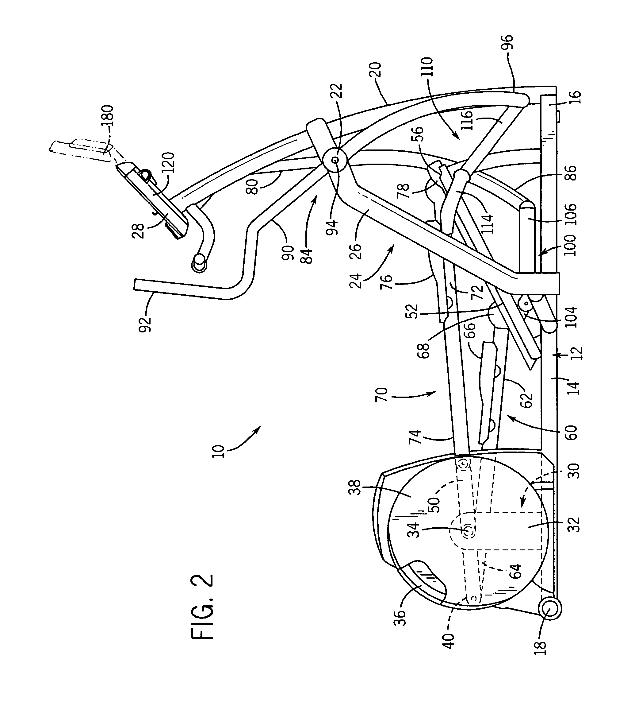 Flexible display assembly for fitness trainers