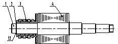 Axial limiting structure of collecting ring of electromotor