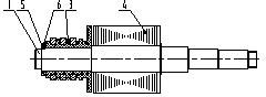 Axial limiting structure of collecting ring of electromotor