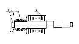 Axial limiting structure of collecting ring of electromotor