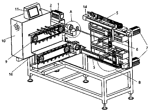 Branch bundling machine for Christmas tree branches