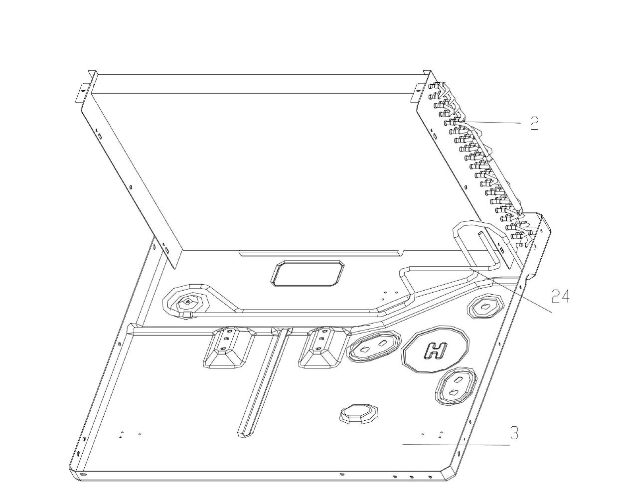 Condensing system for window-type air conditioners