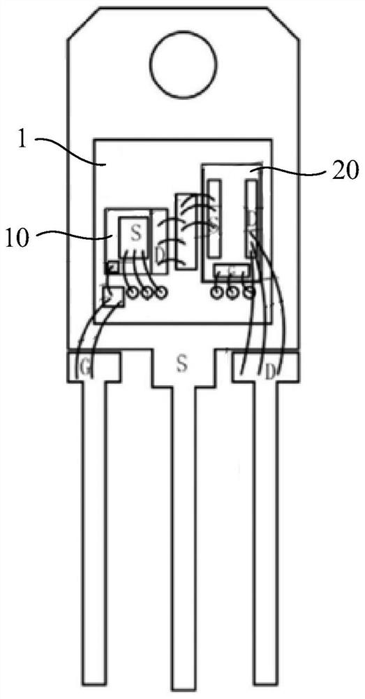 Packaging structure and packaging method of cascaded GaN-based power device