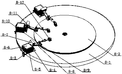 Plate punching mechanism, intelligent clamping device and usage method