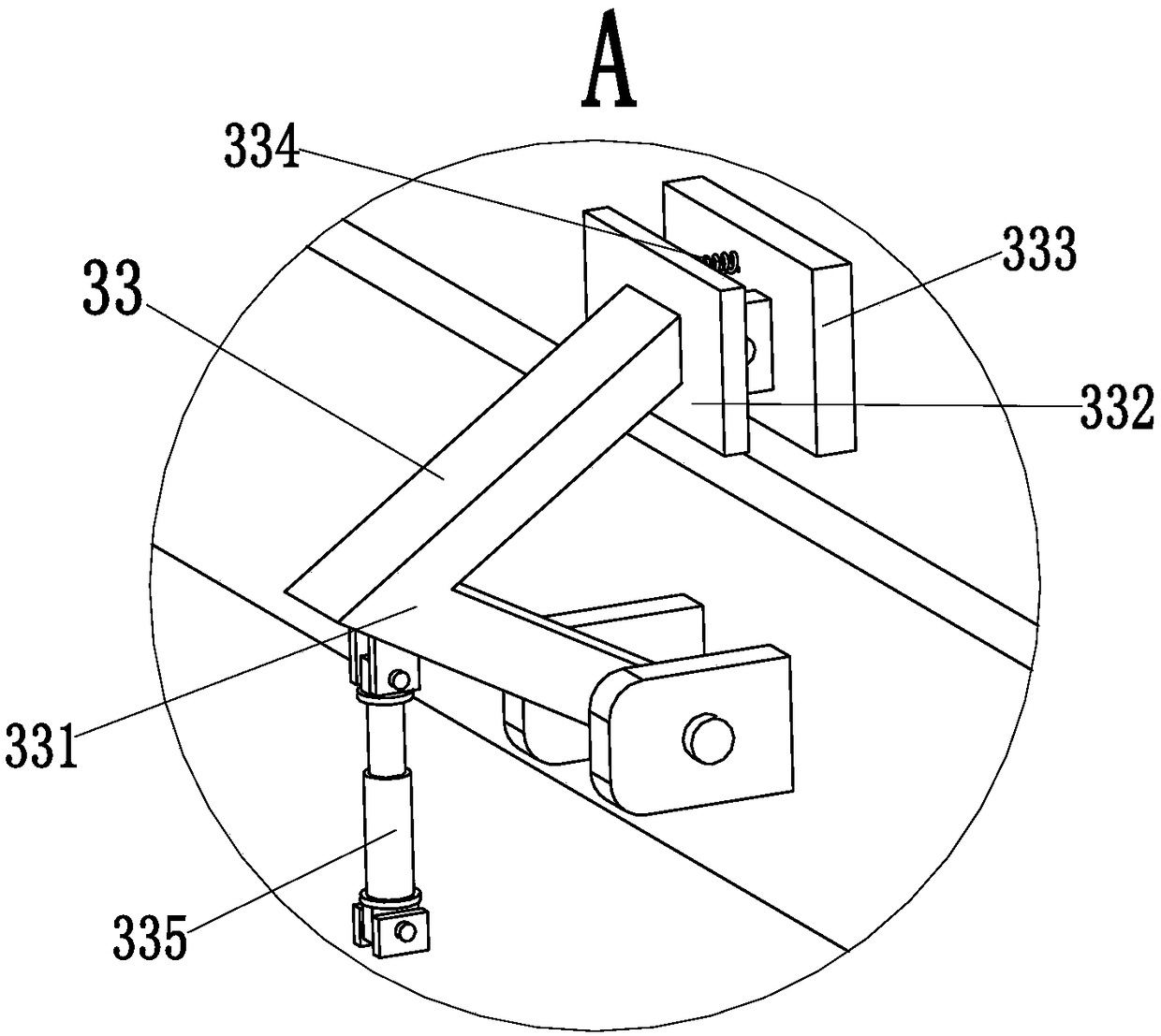 Municipal road concrete block treatment device