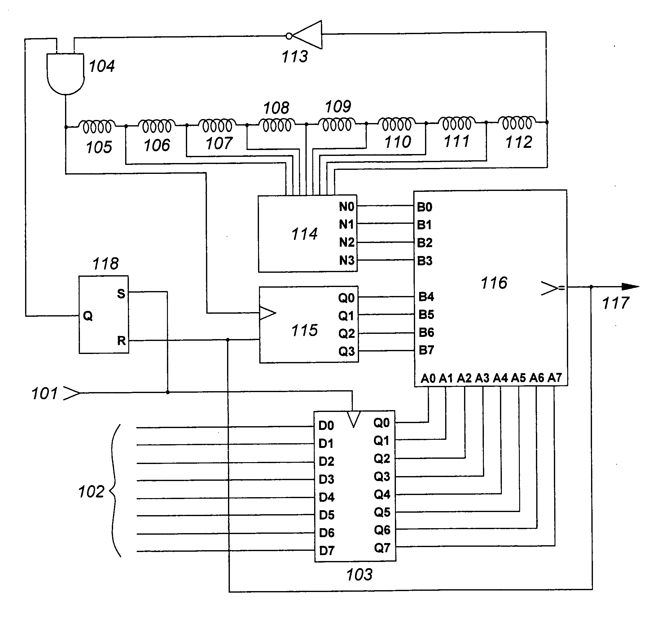 Synchronous delay-line amplification technique