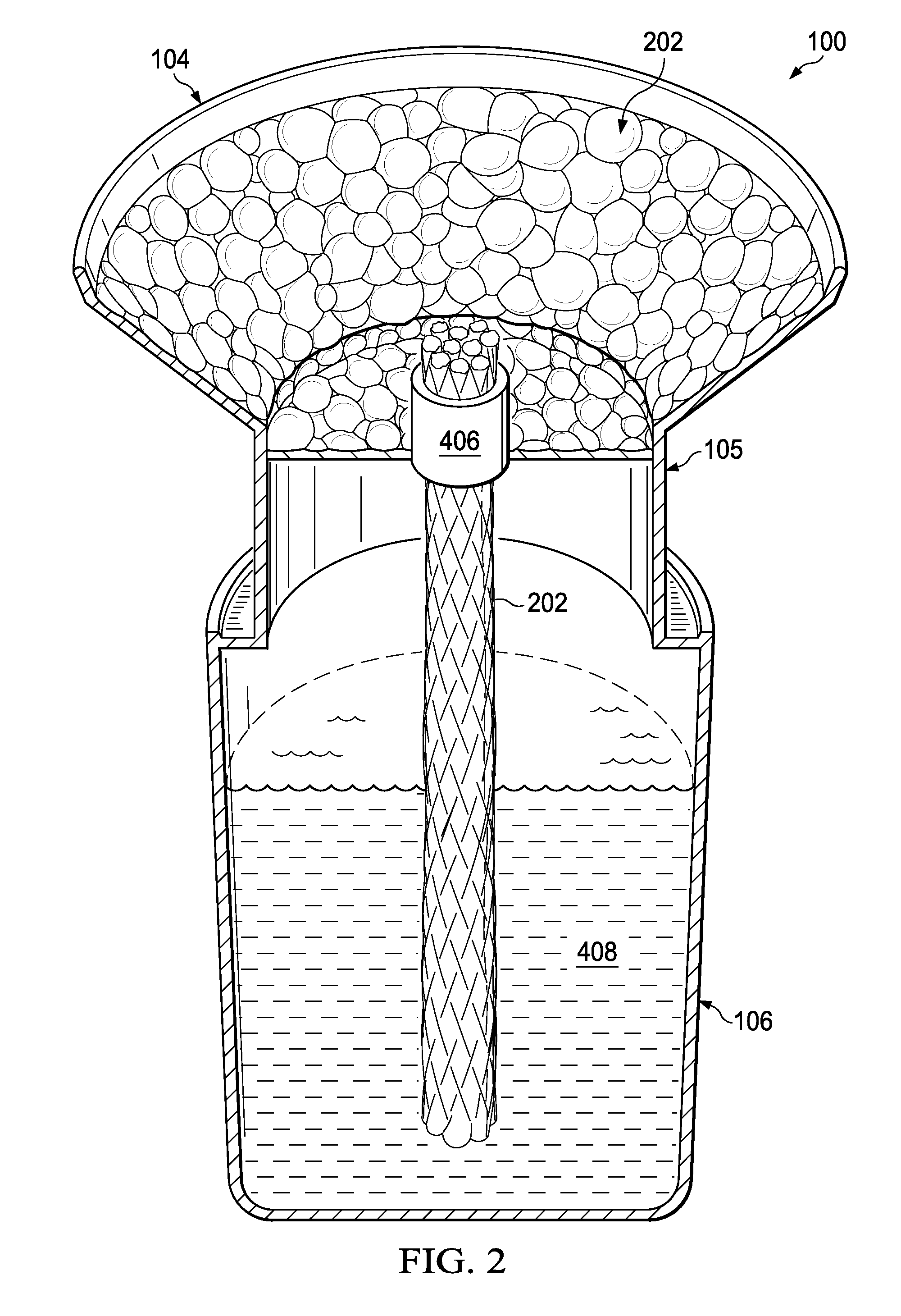 Large flame torch with textured flame bowl