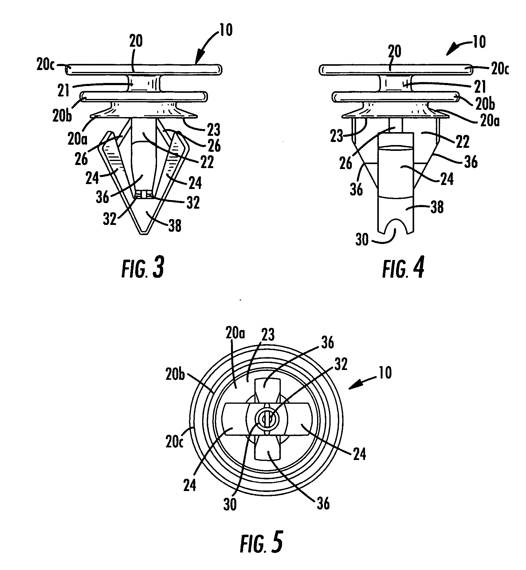 Serviceable w-base fastener