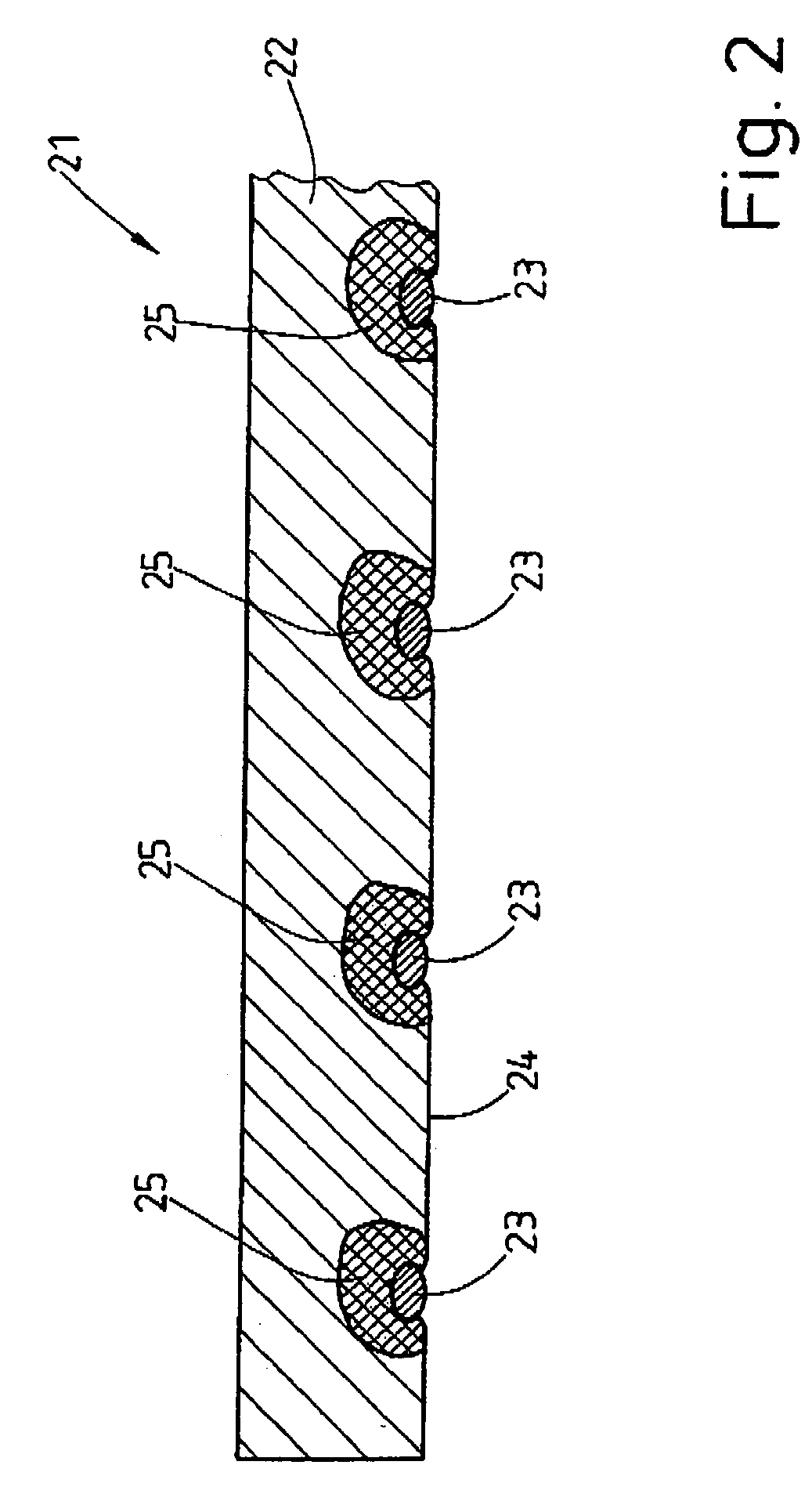 Underlay for the human body and method for producing the same