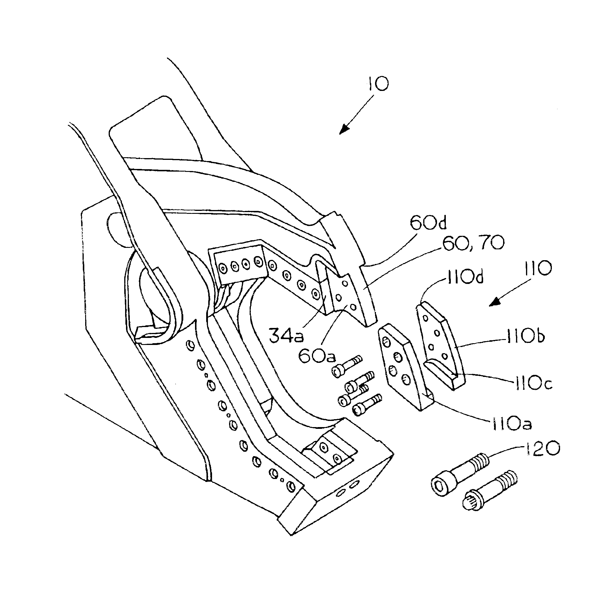 Replaceable demolition shear piercing tip