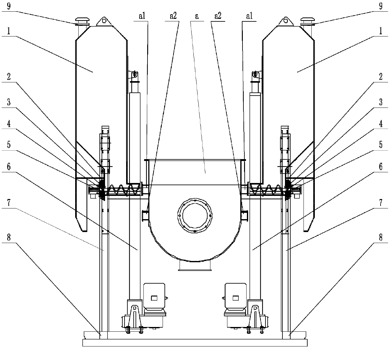 Working method of dry powder medicament adding device