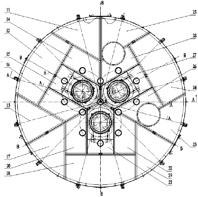 Furnace cover device used for semi-closed submerged arc furnace