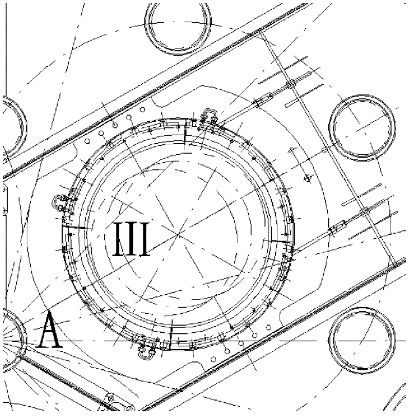 Furnace cover device used for semi-closed submerged arc furnace