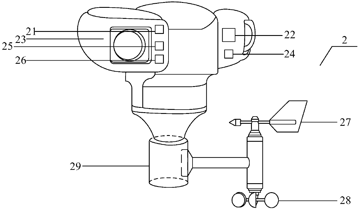 Overhead transmission line on-line monitoring device based on non-contact power-obtaining system