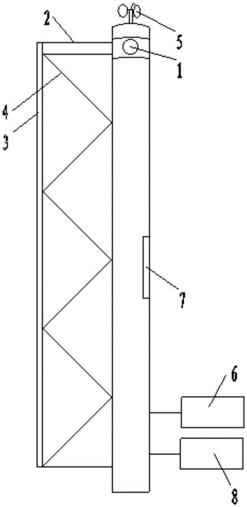 Composite-material power tower and grounding method thereof