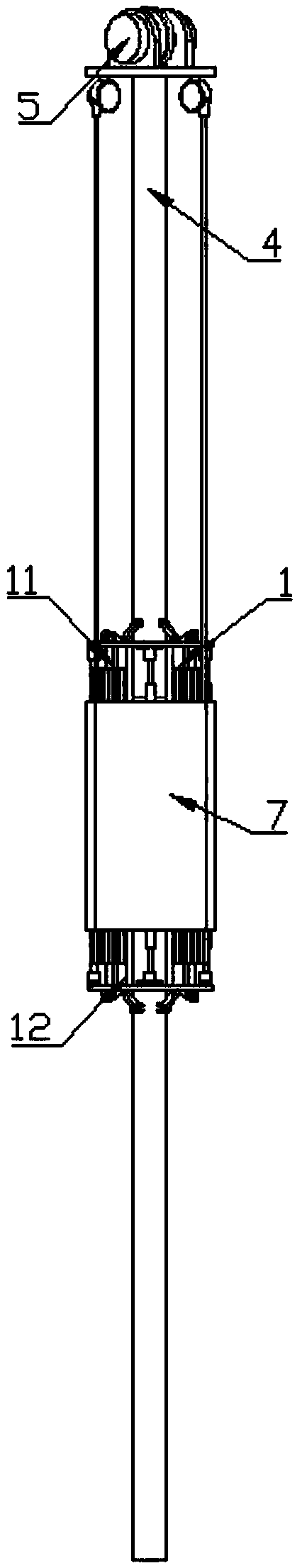 Control rod processing device for surfacing treatment