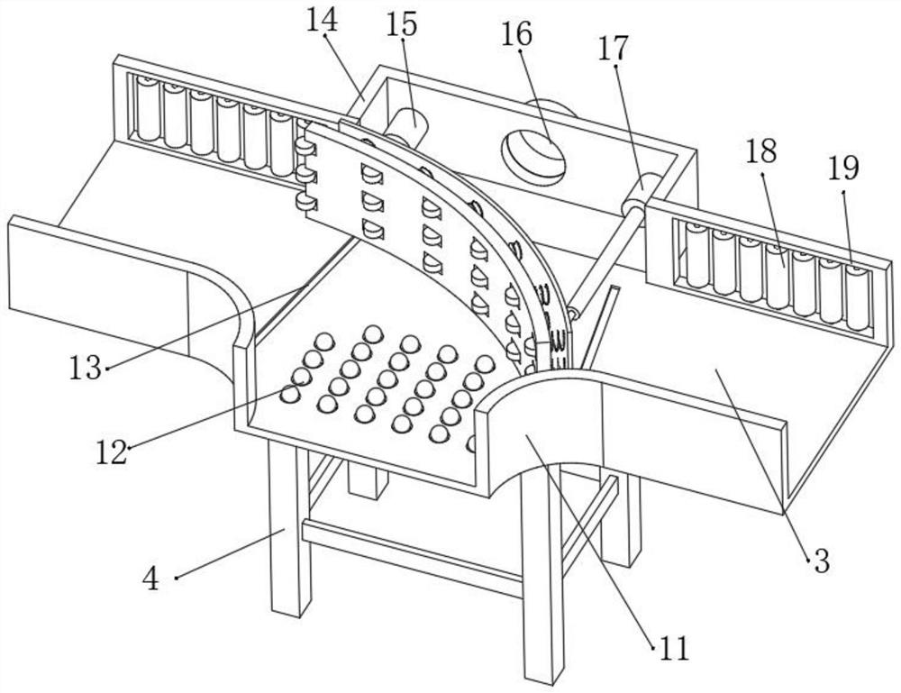 Sorting device for non-docking sorting robot