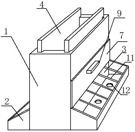 Trough for raising pigs