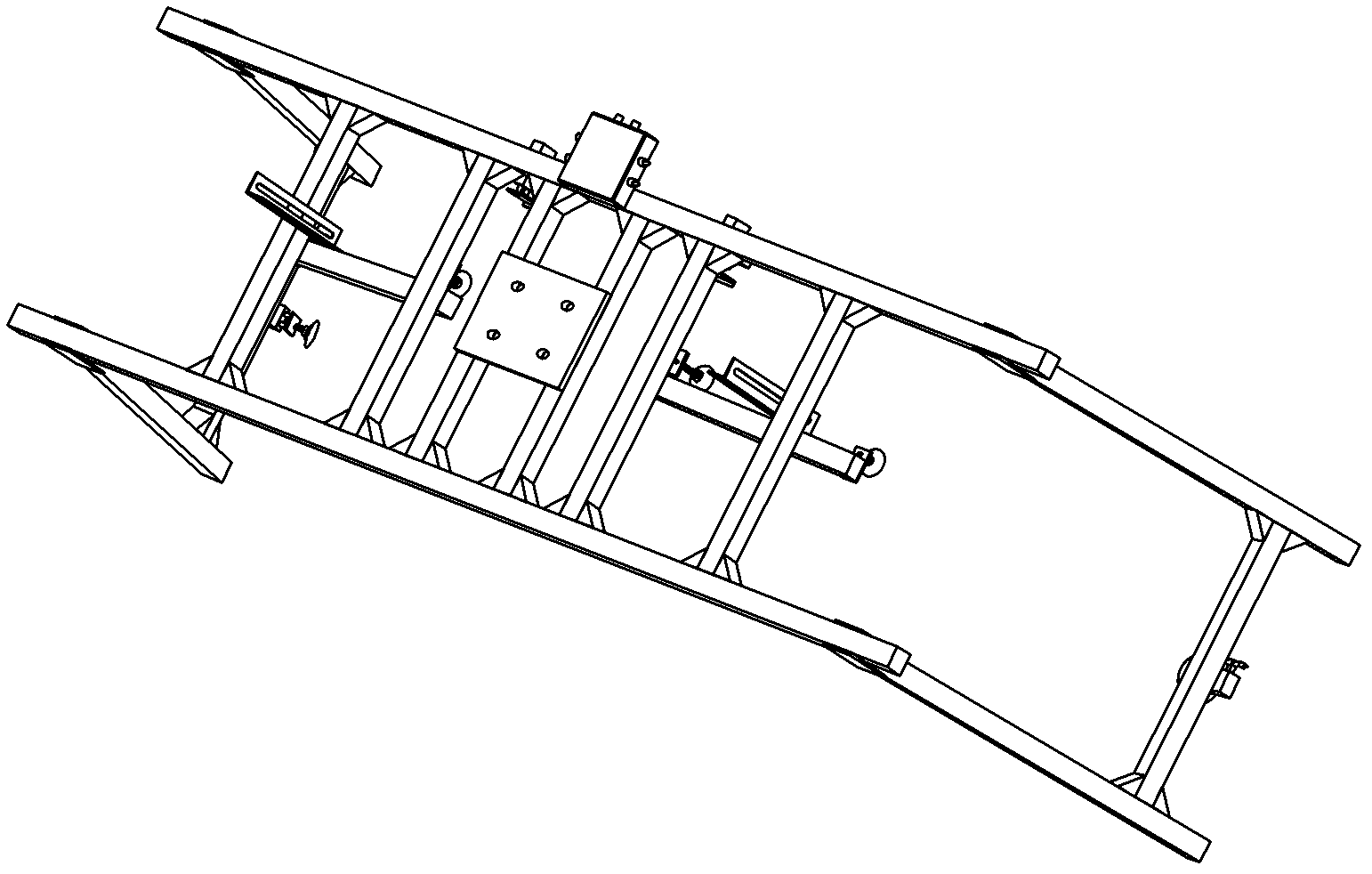 Injection-molding workpiece-taking manipulator brace for sedan bumper