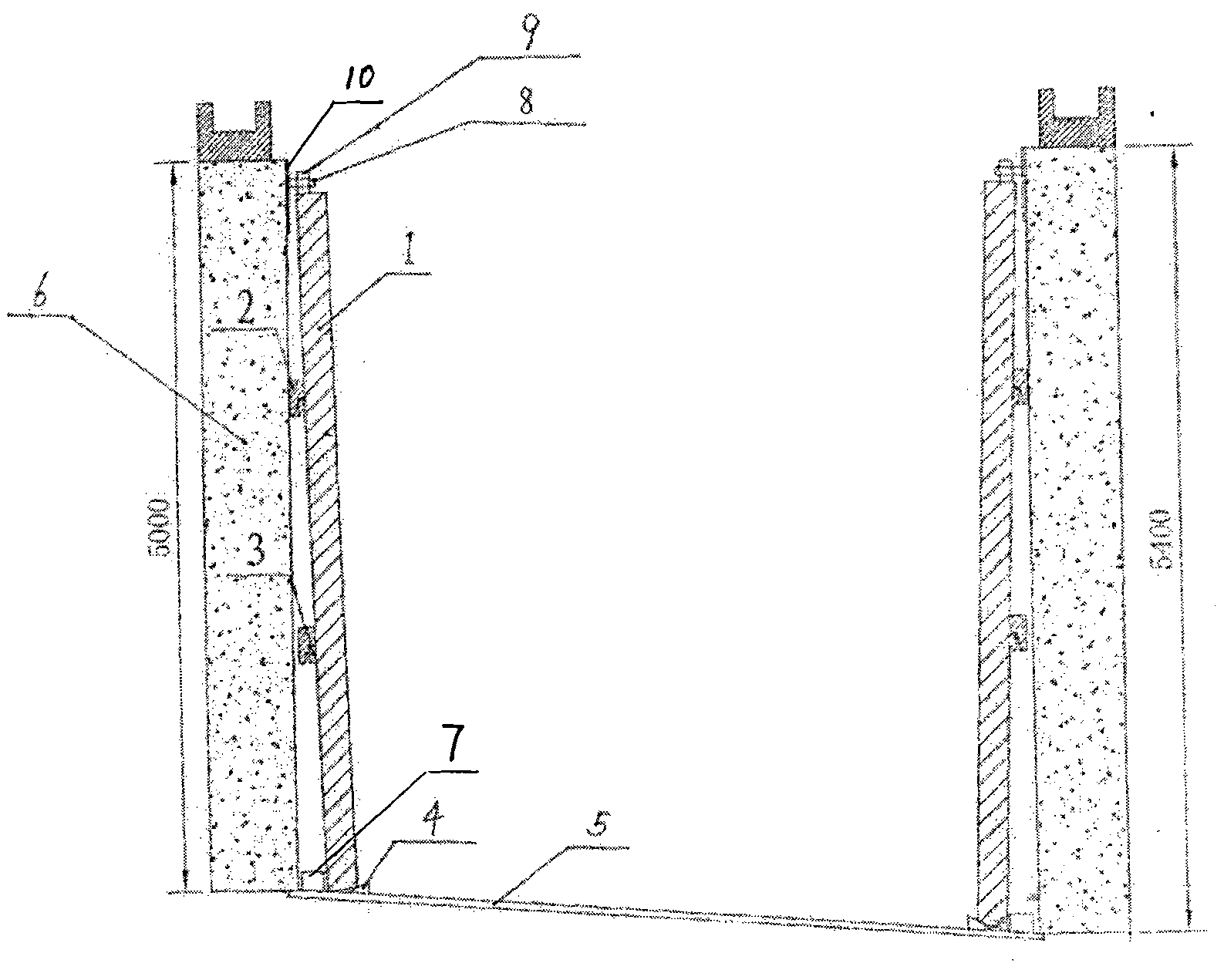 Method for installing and fixing large lining plate