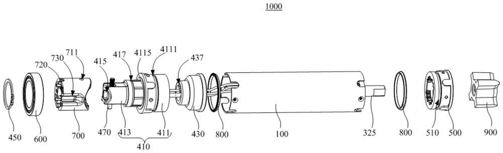 Motor assembly and sweeping robot