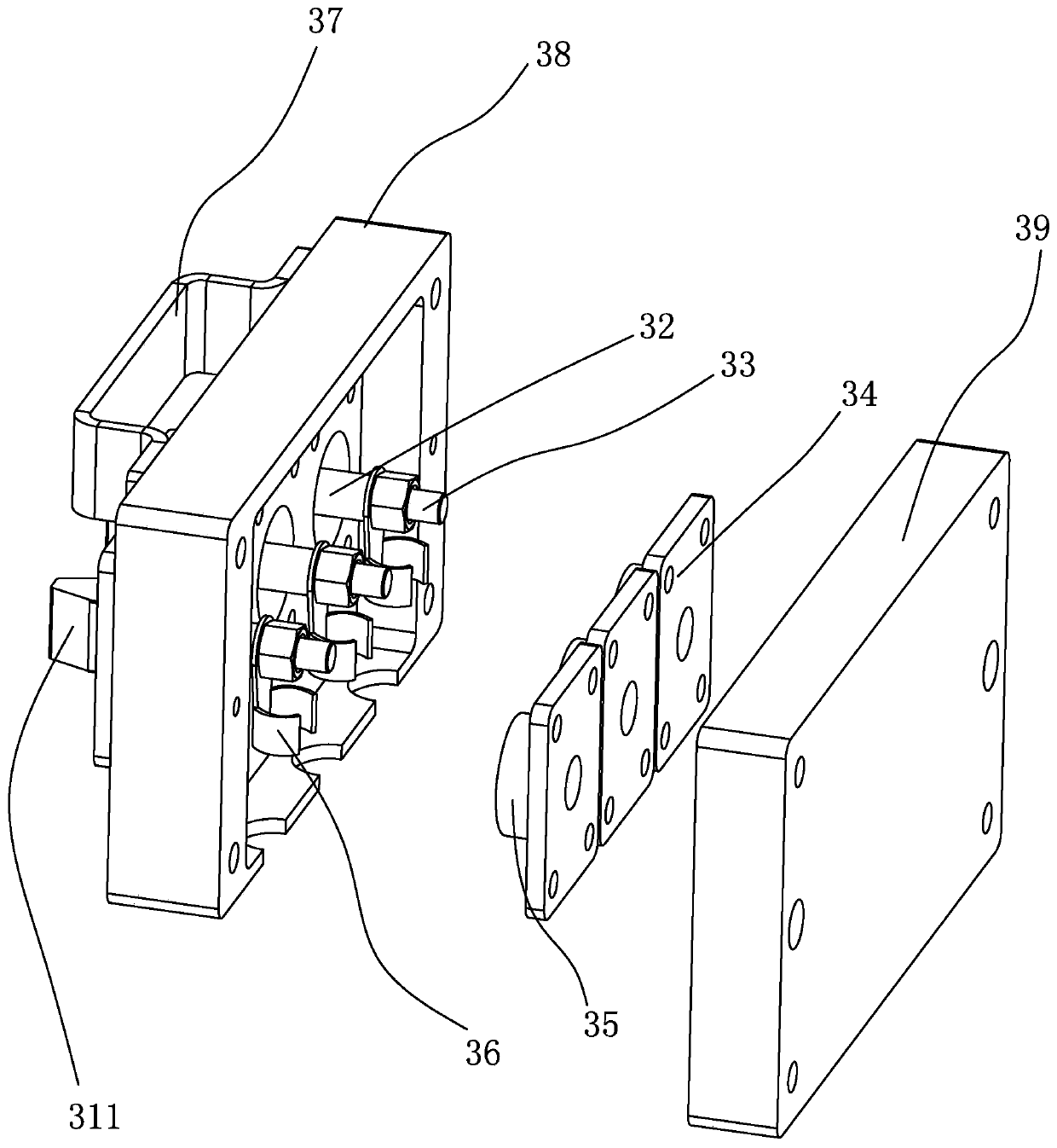 Rail-mounted inspection robot charging device and working method thereof