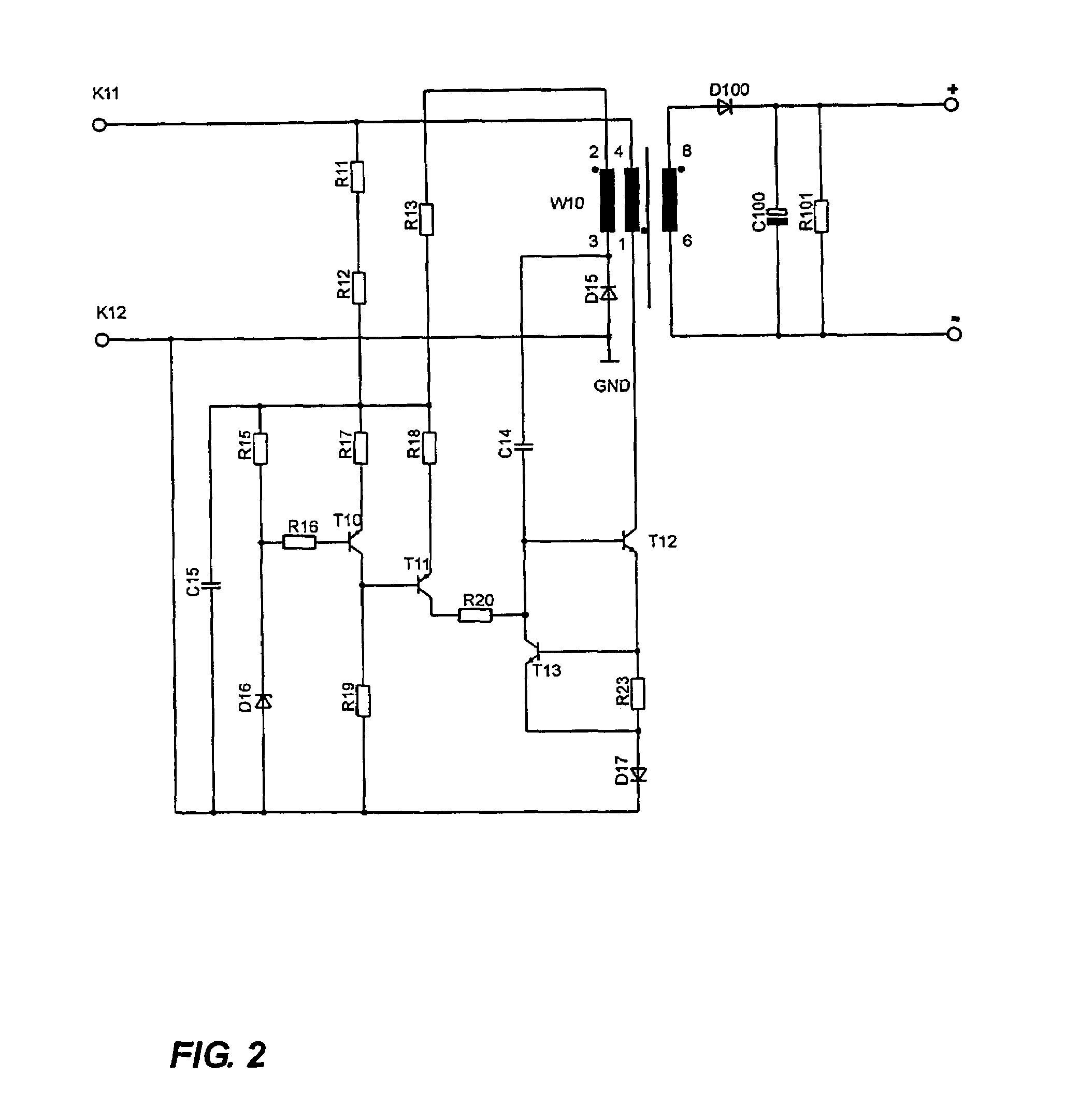 Simple switched-mode power supply with current and voltage limitation