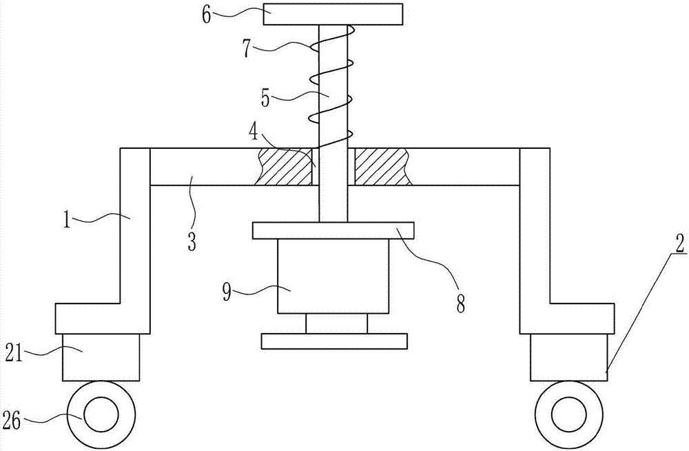 High-safety steel rail maintenance device for intelligent parking equipment