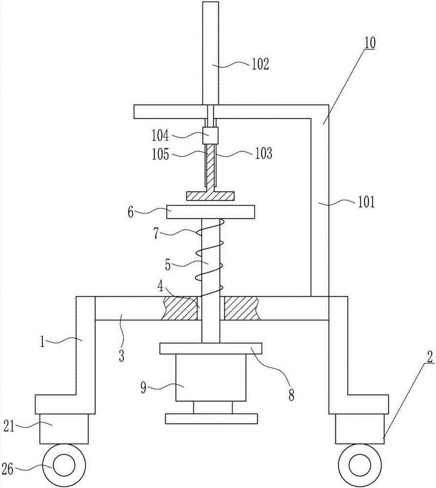 High-safety steel rail maintenance device for intelligent parking equipment