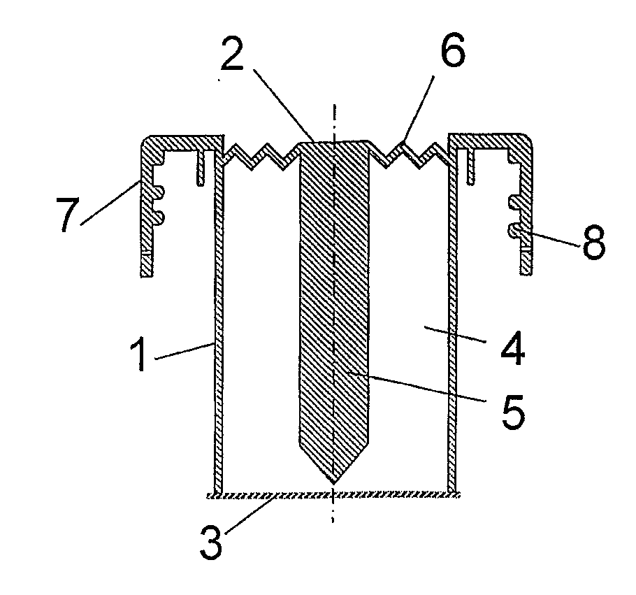 Lid-container for independent mixing and a method for its application