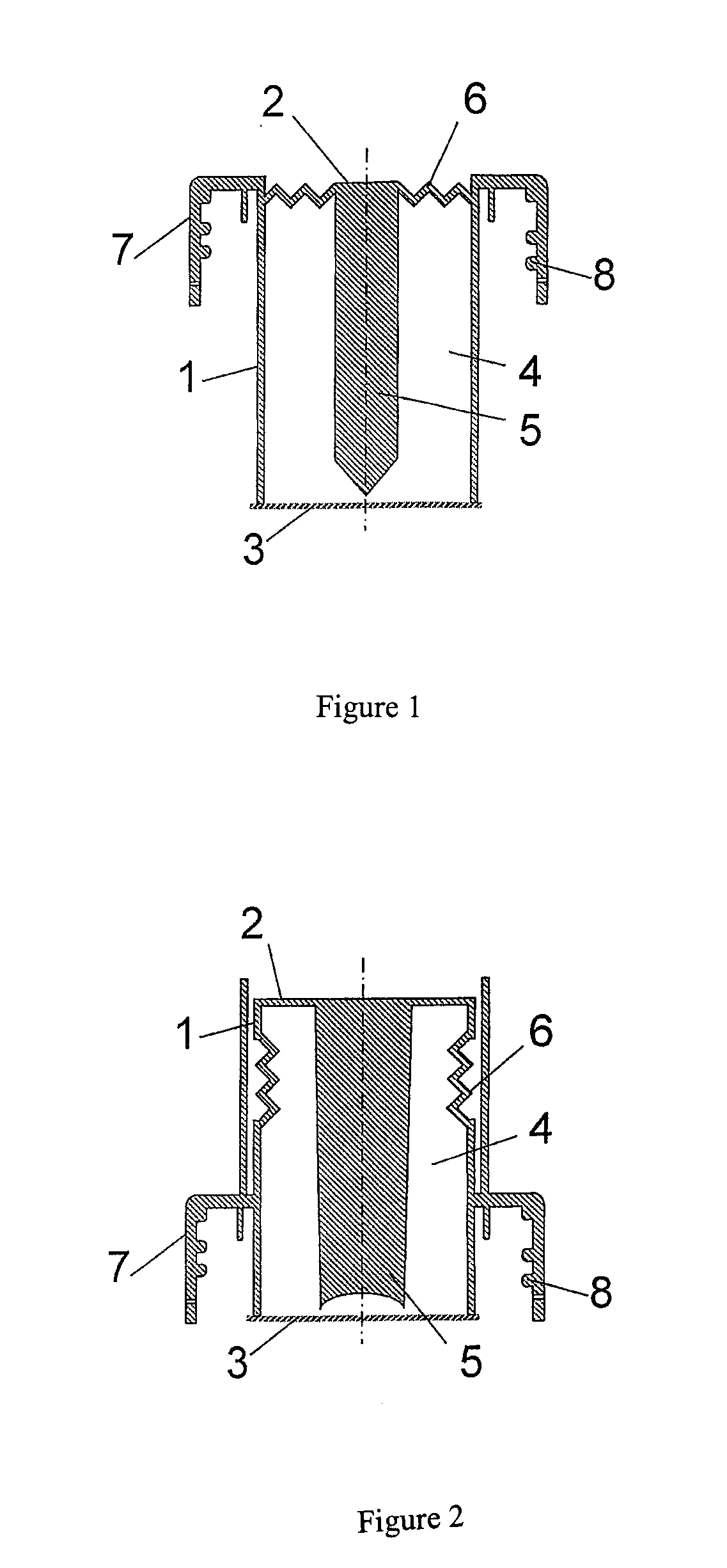 Lid-container for independent mixing and a method for its application