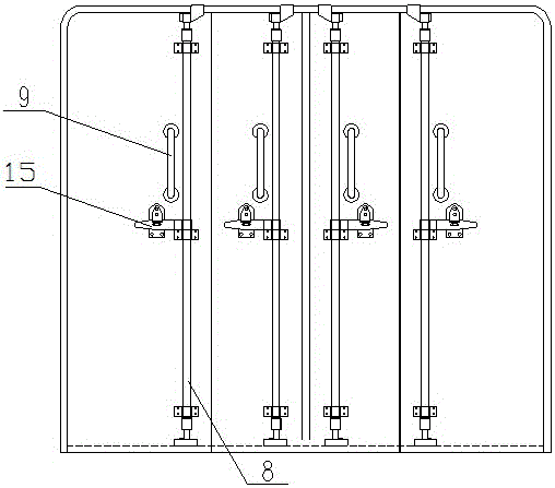 Door structure of special rail vehicle