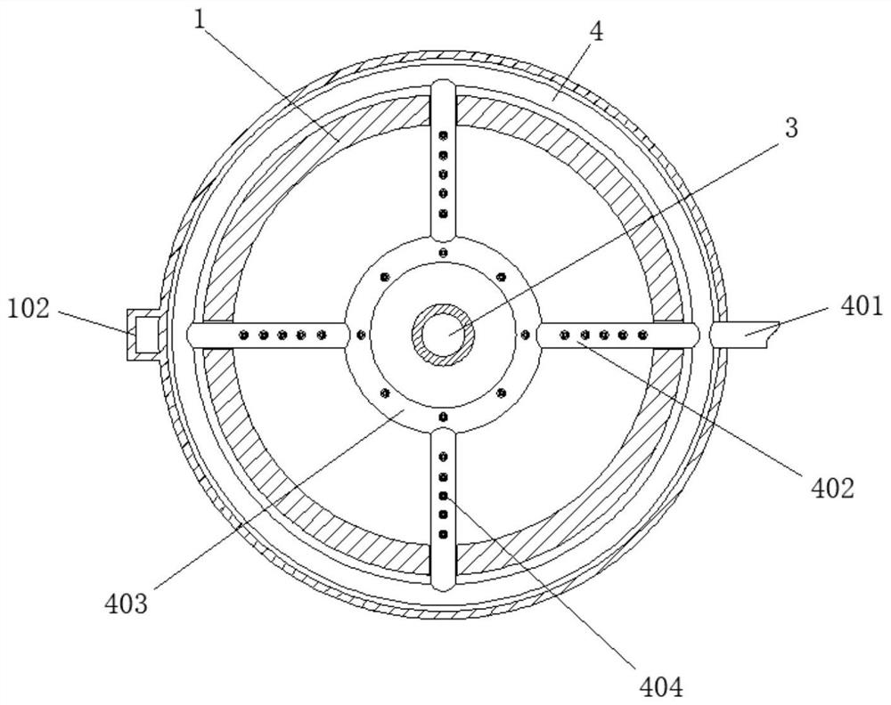 Multi-layer efficient sewage treatment aeration device