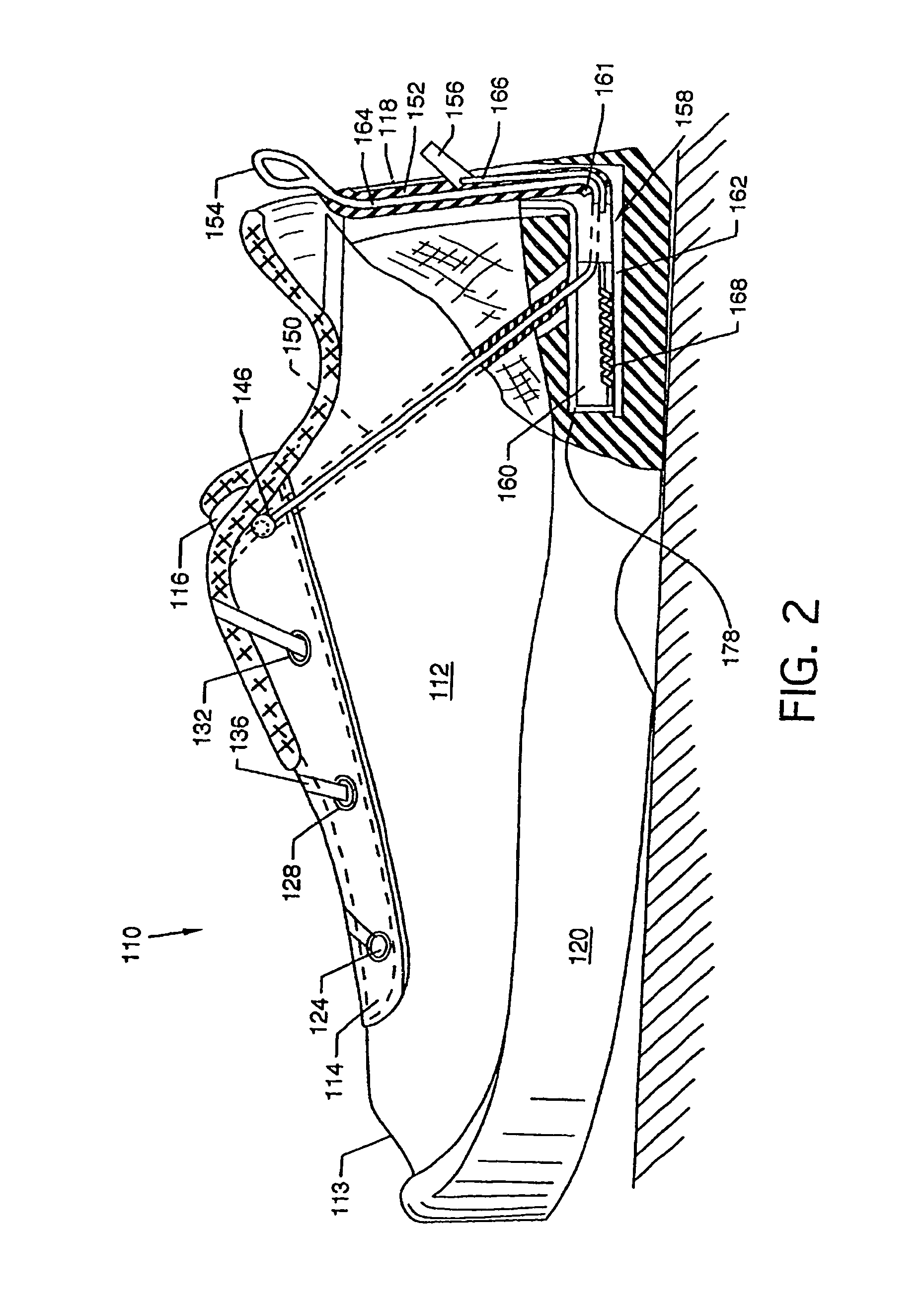 Automated tightening shoe