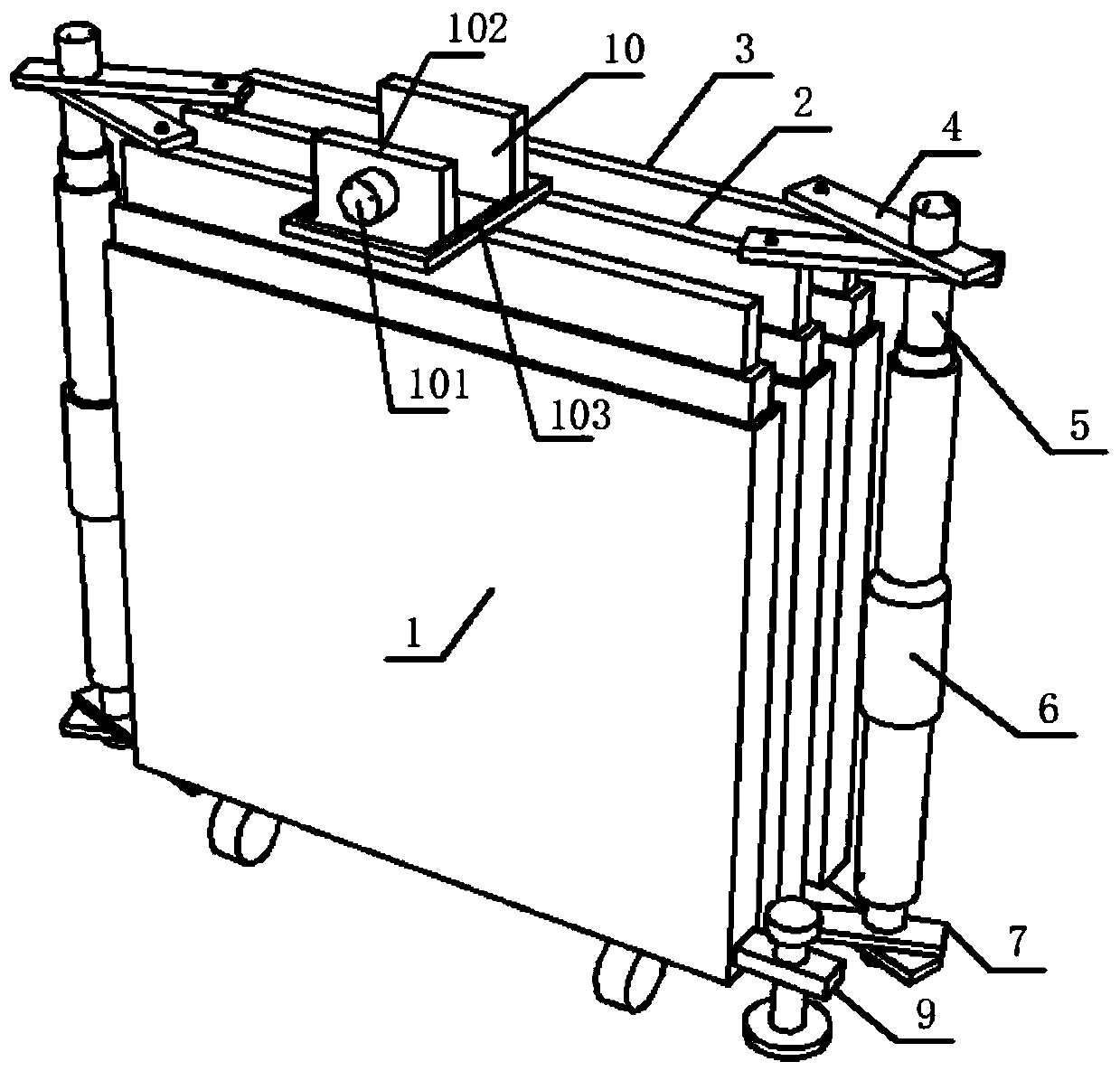 Construction site high-rise aluminum alloy protection device